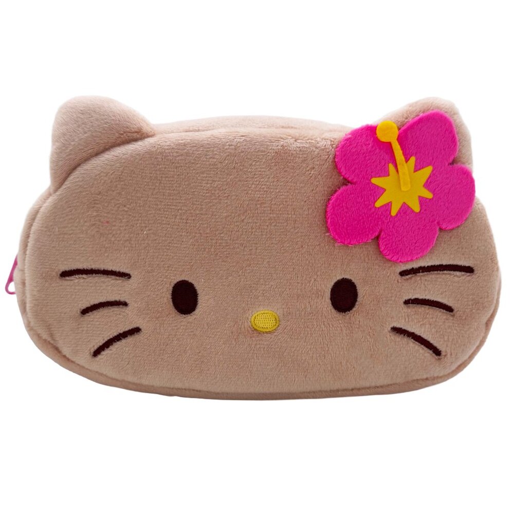 Sanrio Hello Kitty Tanned Plush Cosmetic Bag